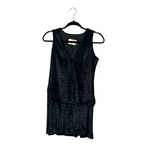 Vintage 60’s/70’s Ceci California Jr. Petite Black‎ Velvet Dress